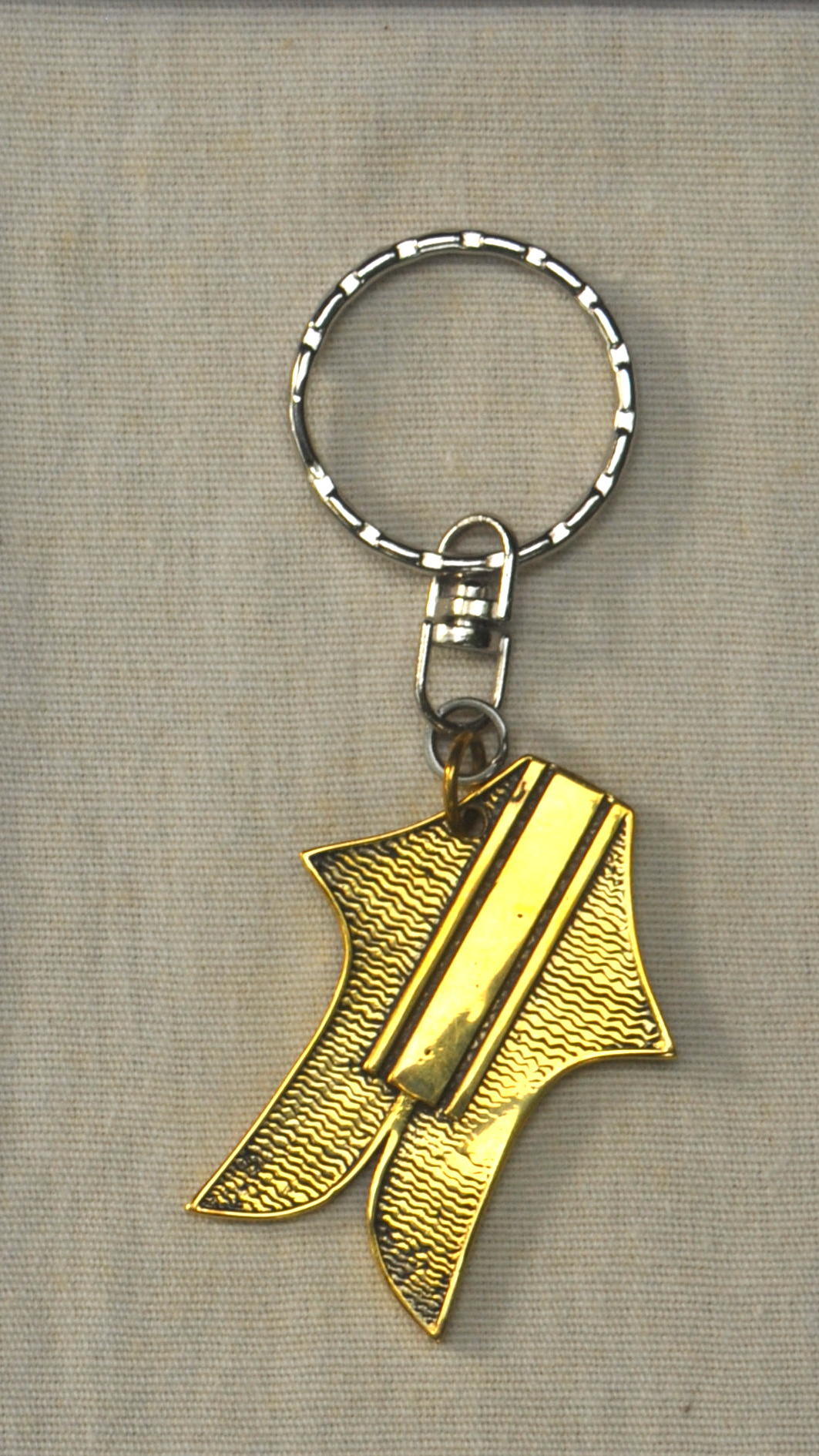 Brass Bebean Keyring